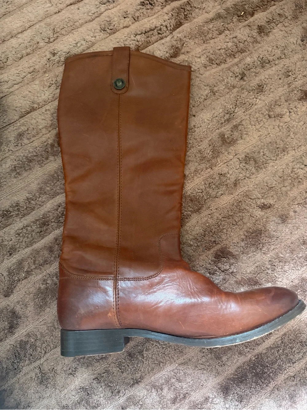 Frye Melissa Button Boots - Brown